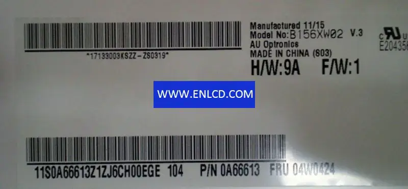 AUO B156XW02 V3 LCD panel