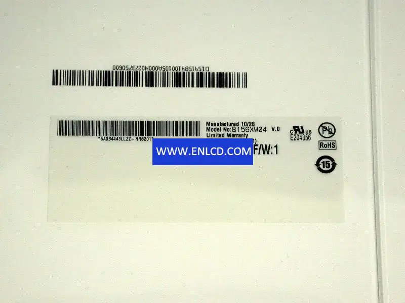 AUO B156XW04 V0 LCD panel replacement for Laptop