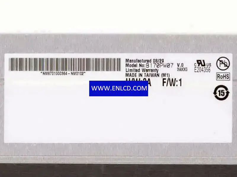 AUO B170PW07 V0 LCD-Panel