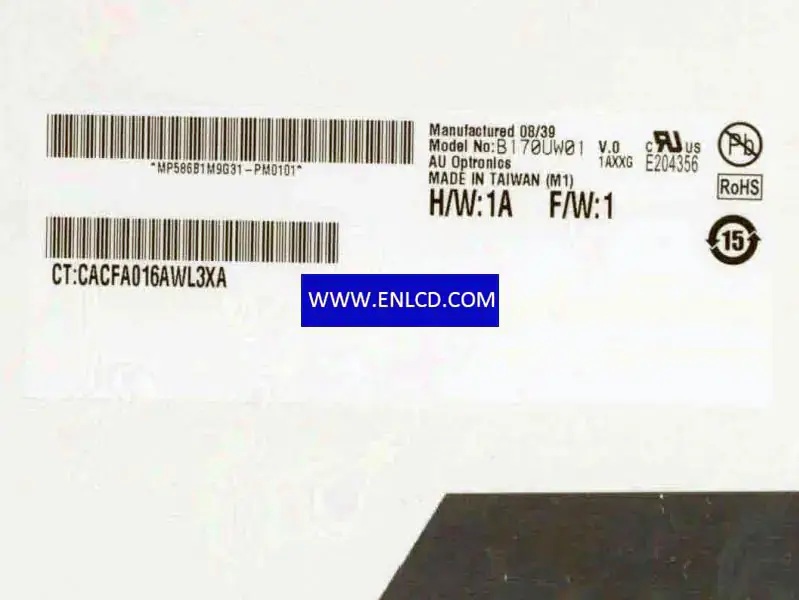 AUO B170UW01 V0 LCD panel