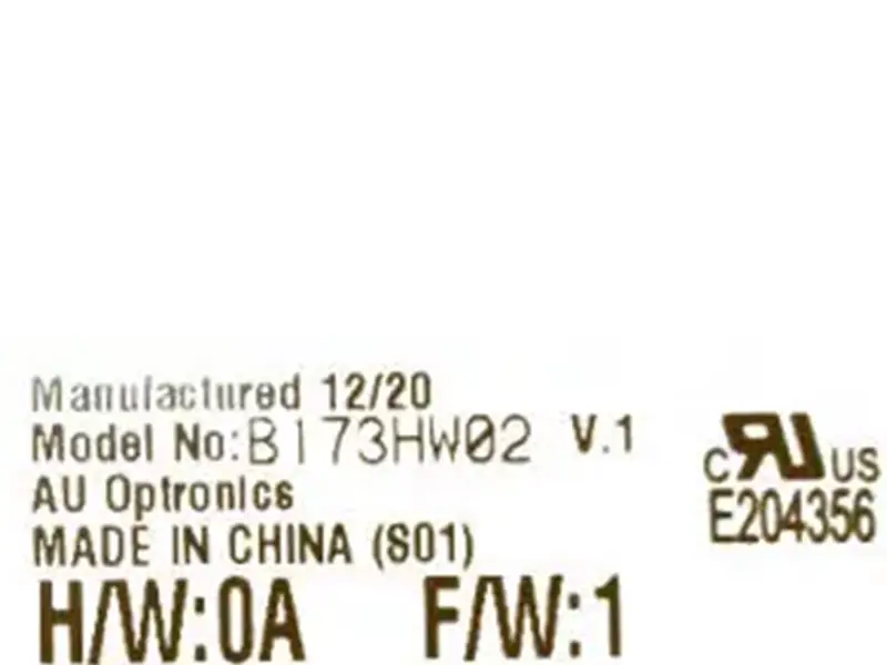 AUO B173HW02 V1 LCD面板