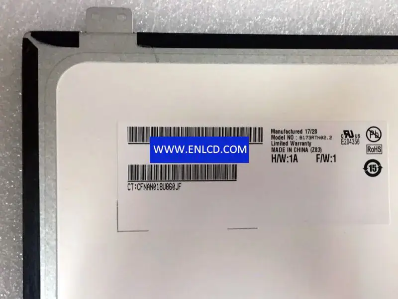 AUO B173RTN02.2 LCD panel for Touchscreen