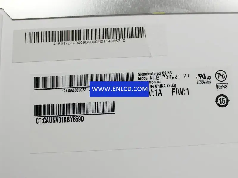 AUO B173RW01 V1 LCD panel for Laptop
