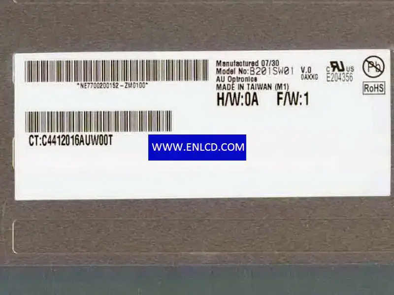 AUO B201SW01 V0 LCD面板替換