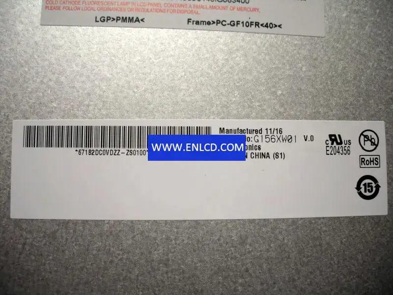AUO G156XW01 V0 LCD panel