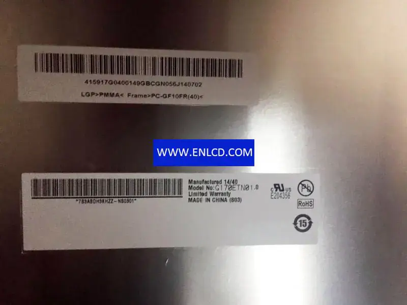 AUO G170ETN01.0 工業用LCD面板