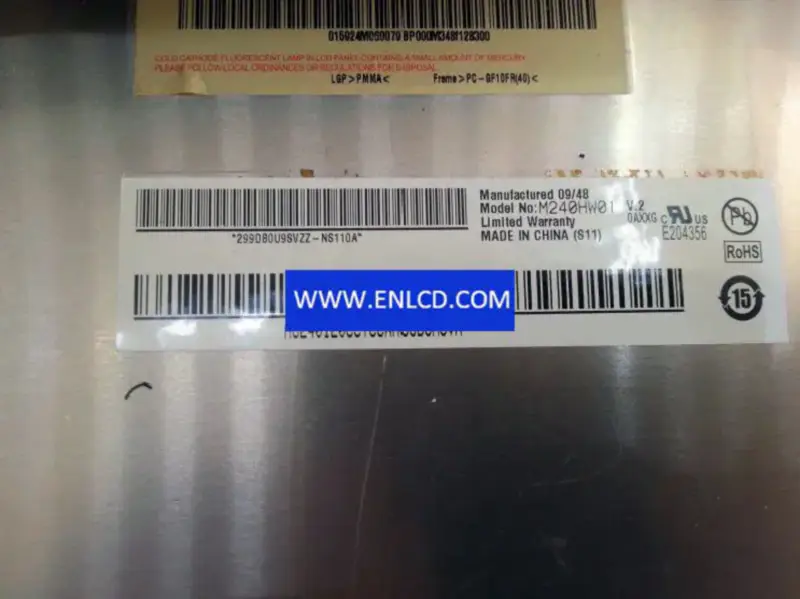 AUO M240HW01 V2 LCD面板