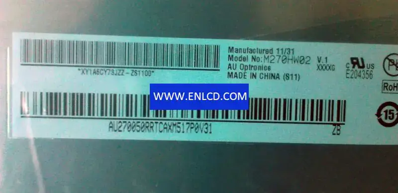 AUO M270HW02 V1 LCD-Panel