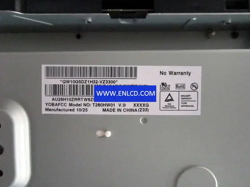 AUO T260HW01 V0 LCD面板替換