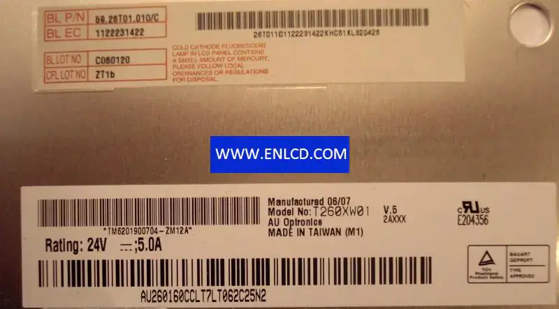 AUO T260XW01 V5 LCD面板