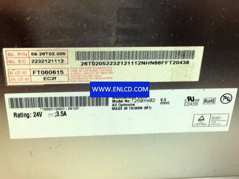 AUO T260XW02 V5 LCD面板