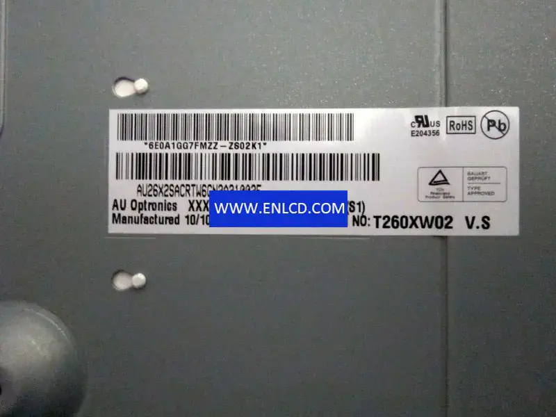 AUO T260XW02 VS LCD panel replacement