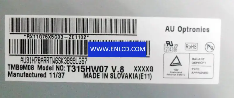 AUO T315HW07 V8 LCD面板