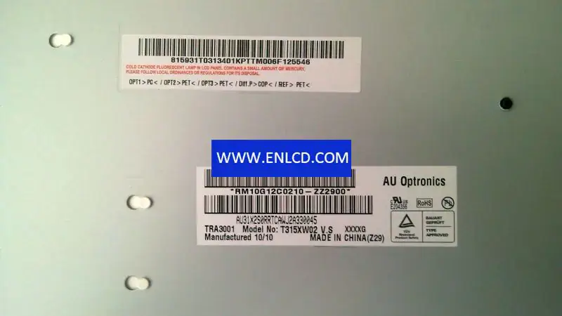 AUO T315XW02 VS LCD面板