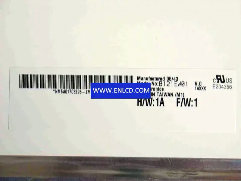 AUO B121EW01 V0 LCD panel