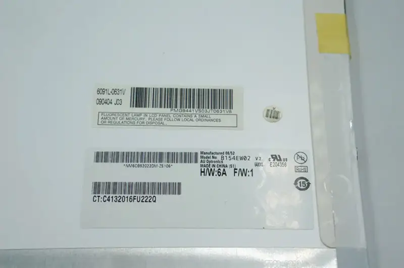 AUO B154EW02 V2 LCD面板