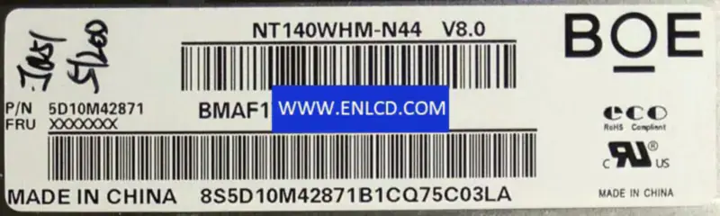 BOE NT140WHM-N44 LCD panel