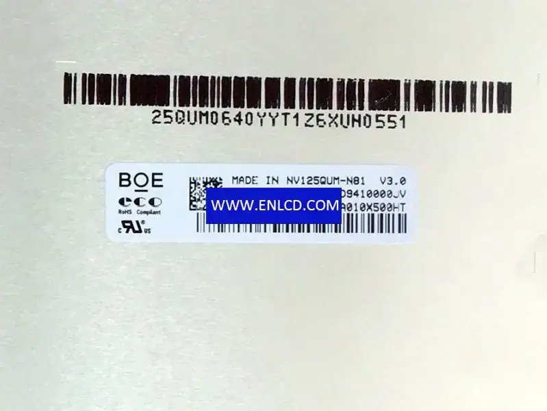 BOE NV125QUM-N81 LCD面板