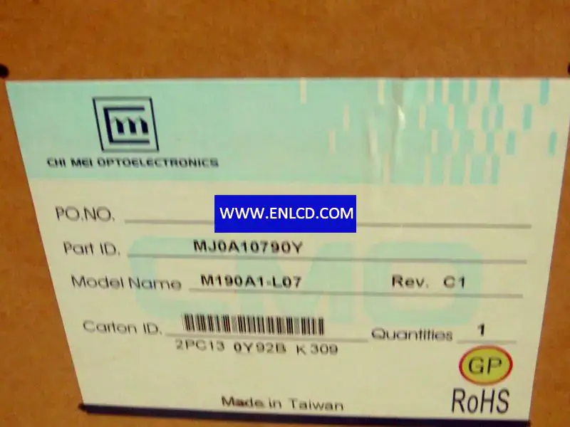 Innolux M190A1-L07 LCD panel Touch Panel