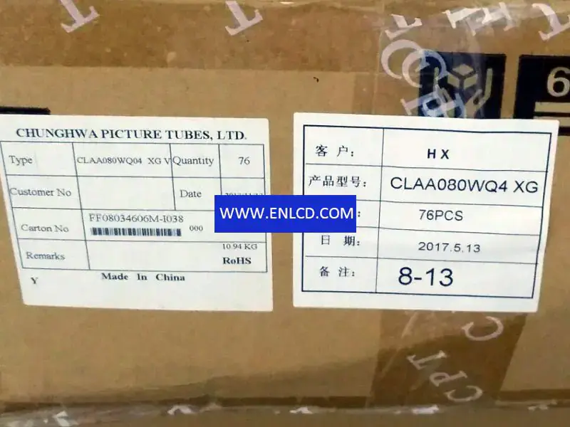 CLAA080WQ04 XG CPT LCD panel