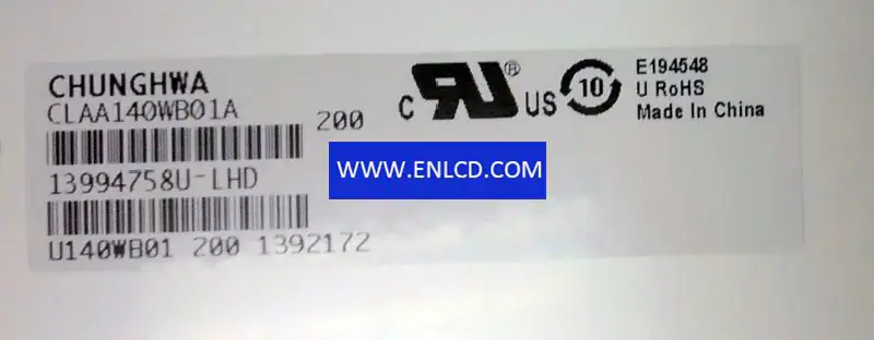 CLAA140WB01A CPT LCD panel