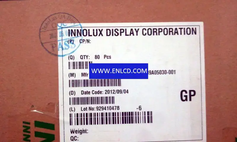 Innolux EE050NA-04A LCD panel for Video Door Phone