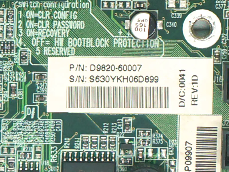 HP D9820-60007 motherboard for Vectra VL400