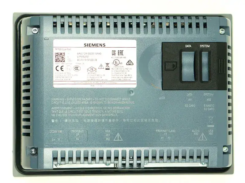 Siemens 6AV2124-0GC01-0AX0 Touchpanel