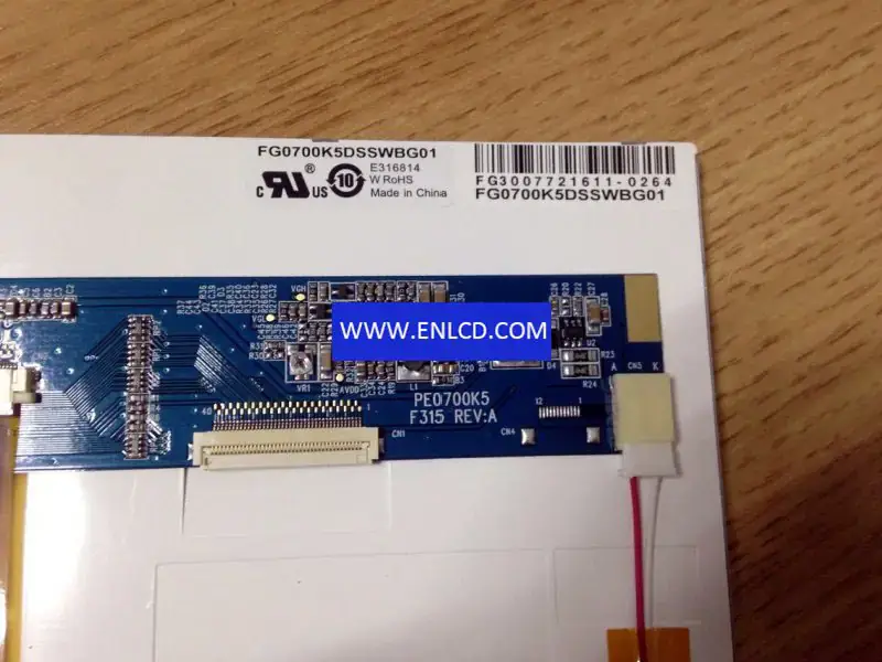 FG0700K5DSSWBG01 Datenbild LCD-Panel Automobil-Display