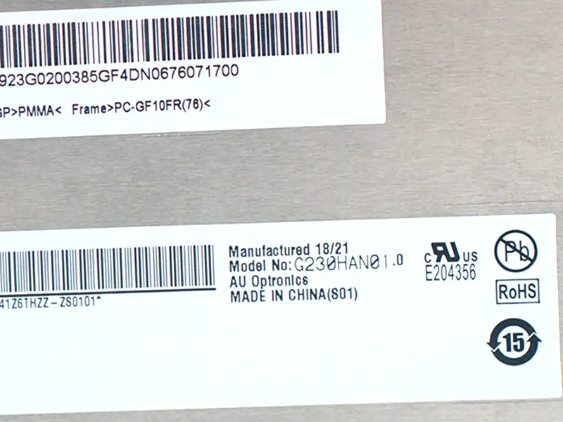 AUO G230HAN01.0 LCD面板