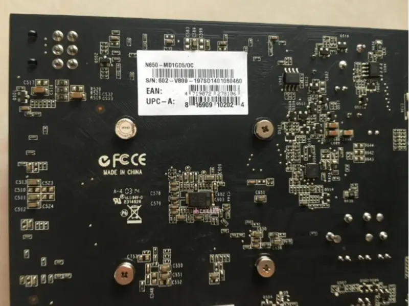MSI NVIDIA GeForce GTX 650 1GB N650-MD1GD5/OC Grafikkarte