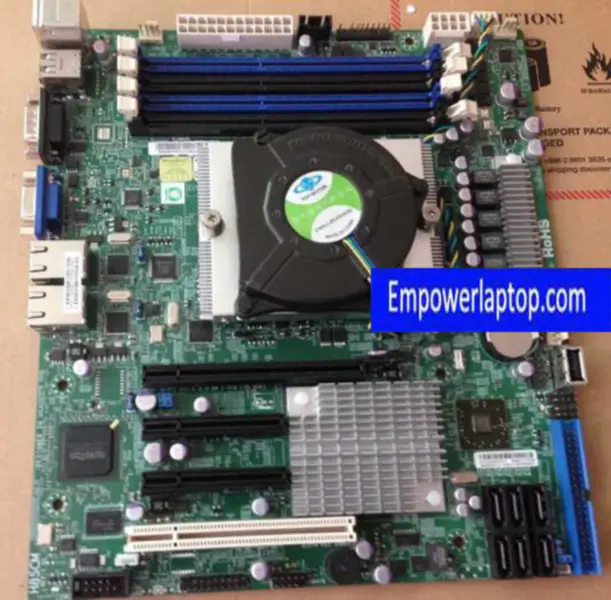 Supermicro H8SCM SR5650 DDR3 C32 motherboard with CPU fan