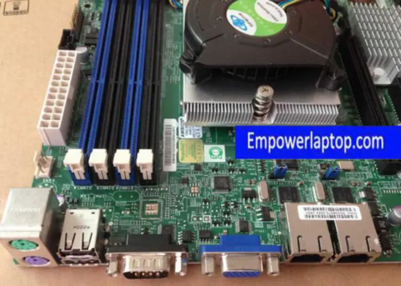 Supermicro H8SCM SR5650 DDR3 C32 motherboard with CPU fan