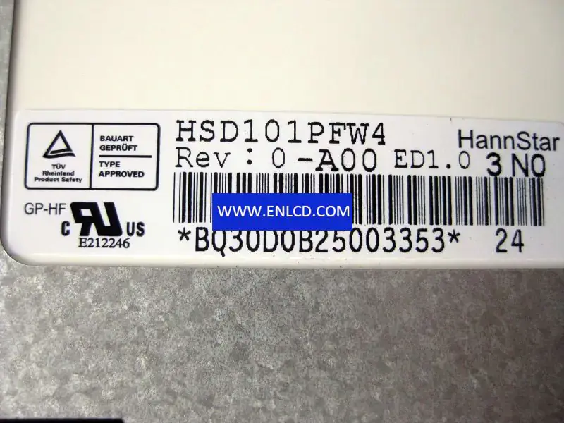 HannStar HSD101PFW4-A00 LCD panel