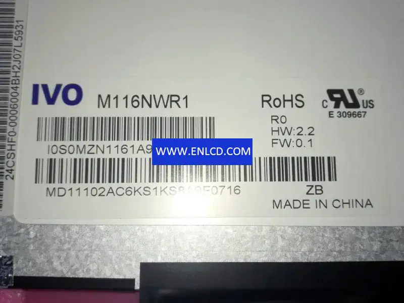 IVO M116NWR1 R0 LCD panel replacement for Laptop