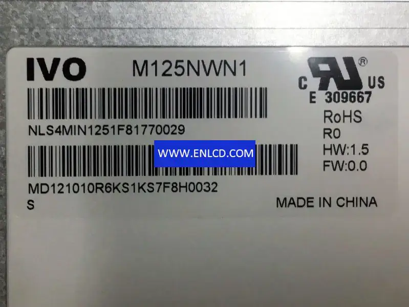 IVO M125NWN1 R0 LCD panel