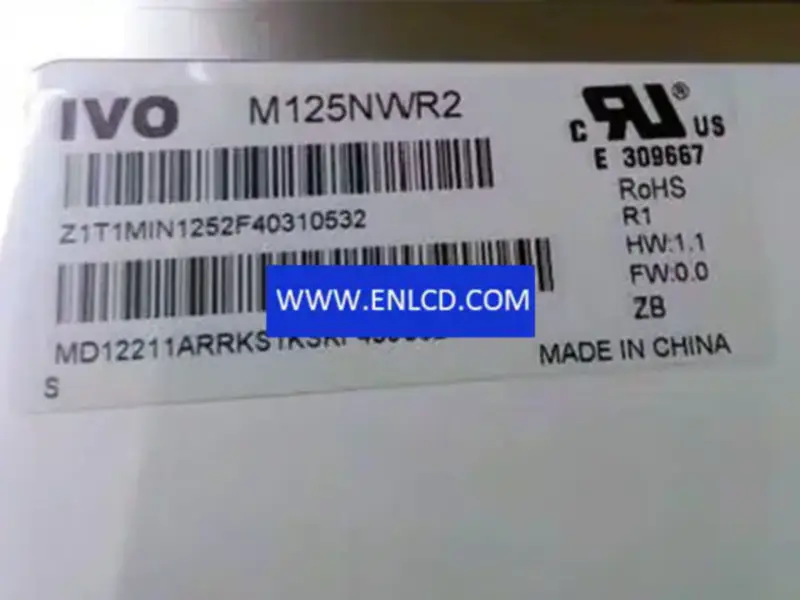 IVO M125NWR2 R1 LCD panel replacement for Laptop