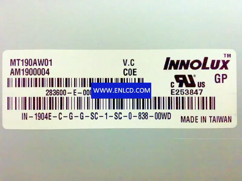 Innolux MT190AW01 V.C LCD-Panel