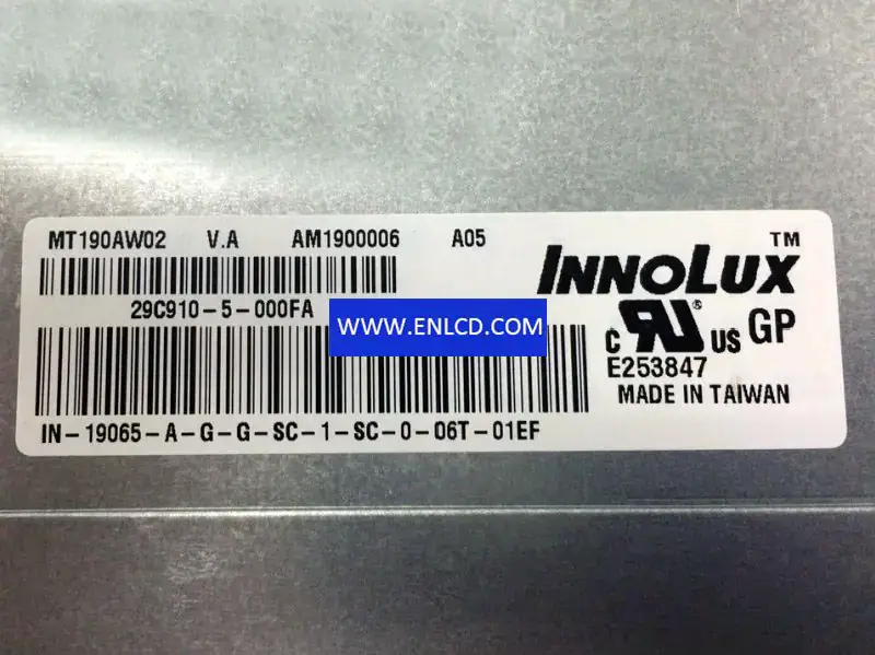 Innolux MT190AW02 V.A LCD panel