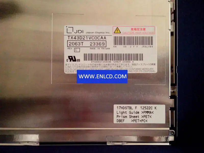 JDI TX43D21VC0CAA LCD panel
