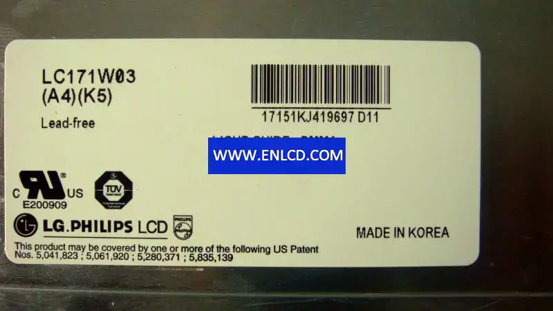 LG Display LC171W03-A4K5 LCD面板