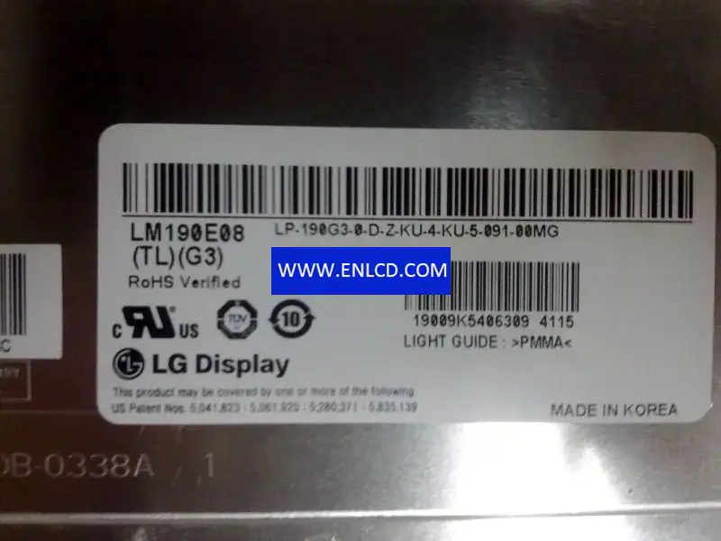 LG Display LM190E08-TLG3 LCD面板