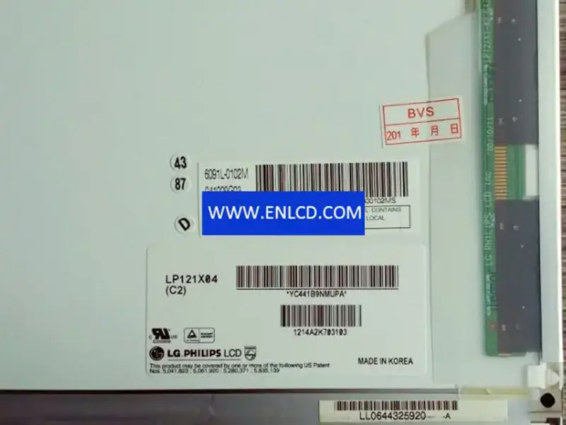 LG Display LP121X04-C2 LCD panel