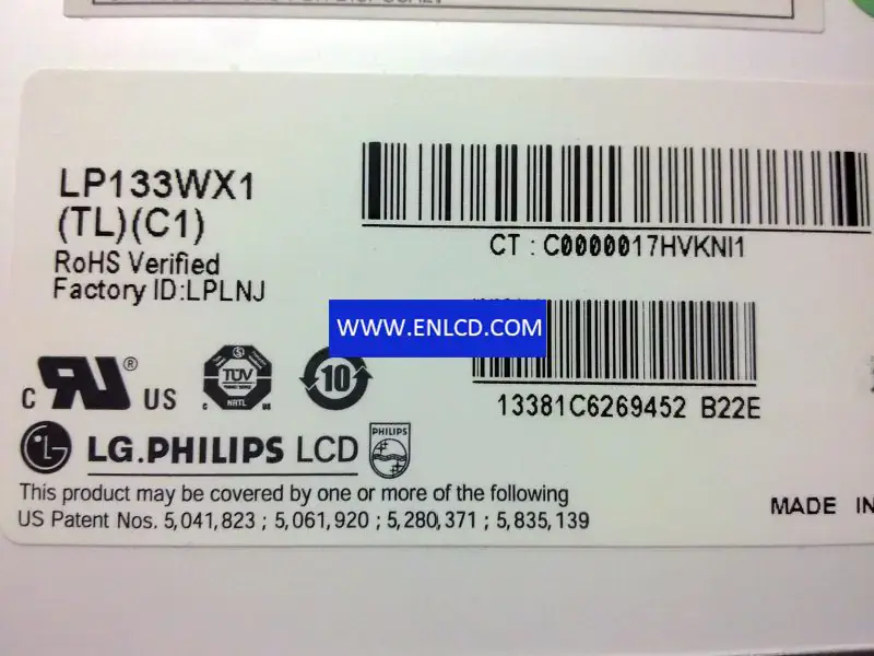LG Display LP133WX1-TLC1 LCD面板