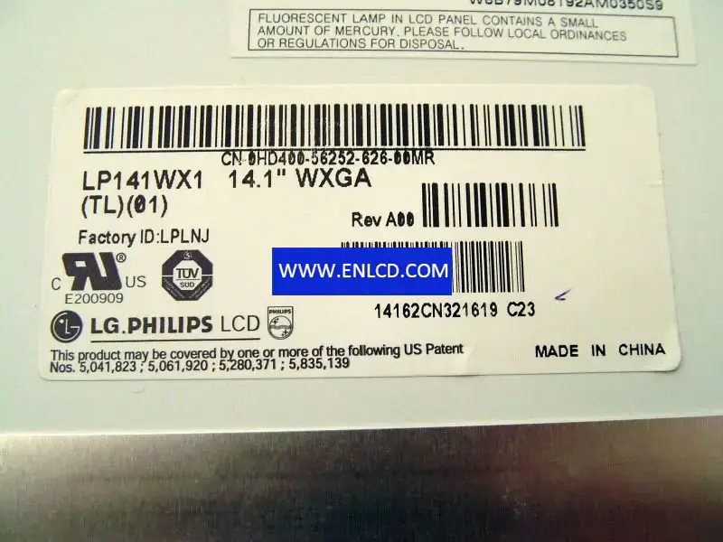 LG Display LP141WX1-TL01 LCD面板