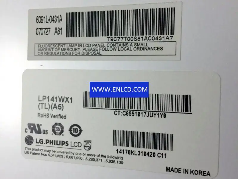LG Display LP141WX1-TLA5 LCD面板