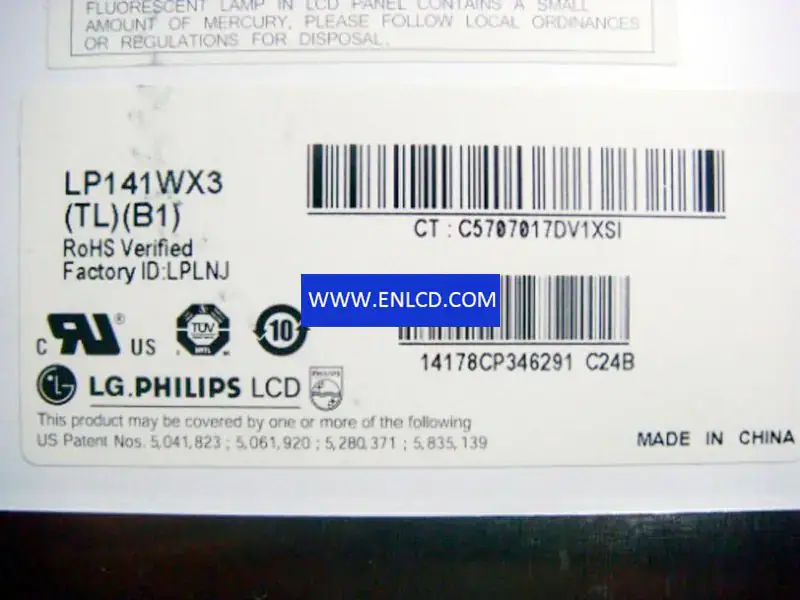 LG Display LP141WX3-TLB1 LCD面板