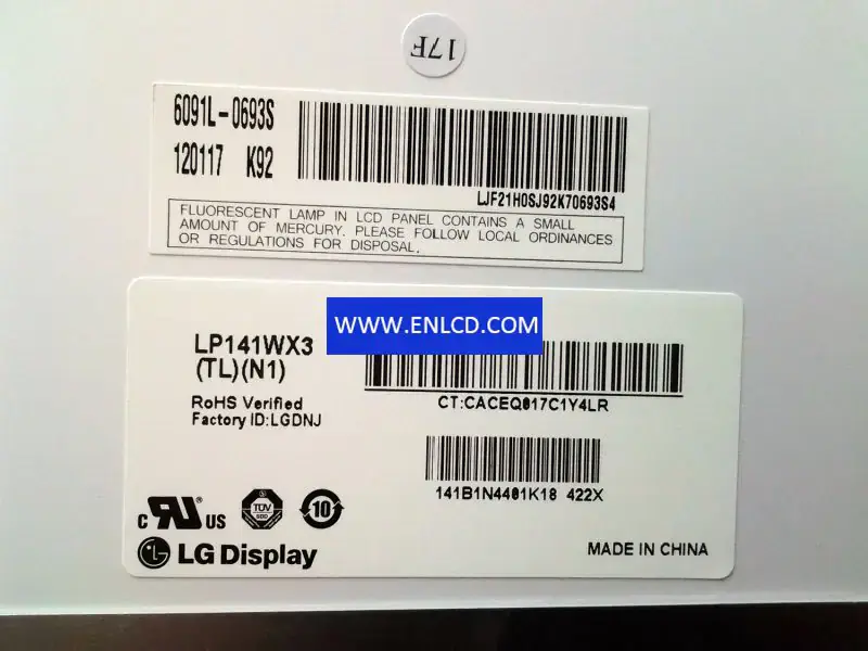 LG Display LP141WX3-TLN1 LCD面板