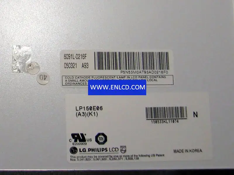 LG Display LP150E06-A3K1 LCD面板