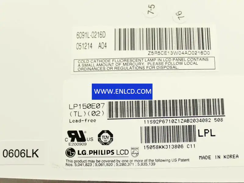 LG Display LP150E07-TL02 LCD面板